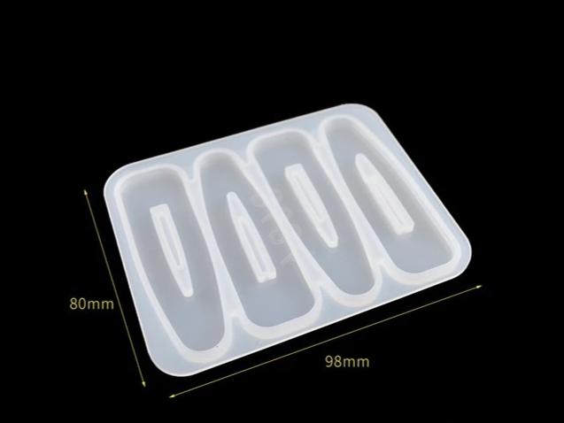 Hair Clip Mould - Multiple Shapes - LBB Resin - mould, Wholesale