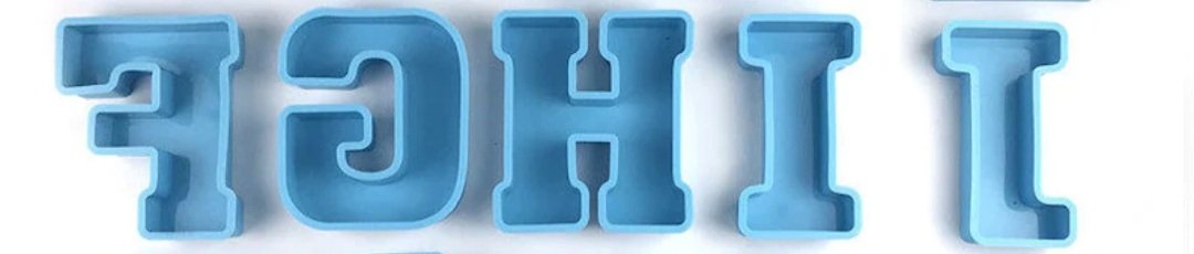 Alphabet Mould Individual Letters F-J - LBB Resin - alphabet, letter, letters, mold, mould, silicone, slphabet