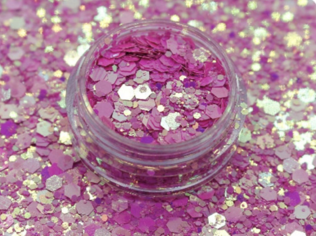 Chunky Glitter 2.5mm - LBB Resin - 2.5mm, chunky, colour, colour shift, embell, glitter, shift, shine, shiny, Wholesale