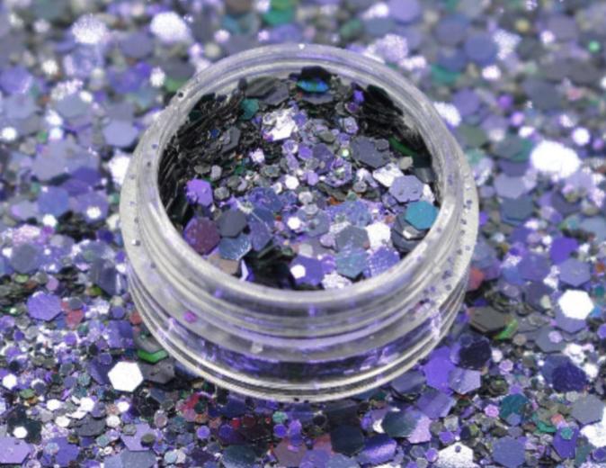 Chunky Glitter 2.5mm - LBB Resin - 2.5mm, chunky, colour, colour shift, embell, glitter, shift, shine, shiny, Wholesale