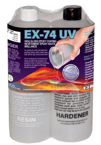 EX 74 clear resin - Art and Coating Resin Food Safe - LBB Resin - 74, ex, ex74, FOOD SAFE, preorder, preorder2, resin, resin products, Wholesale