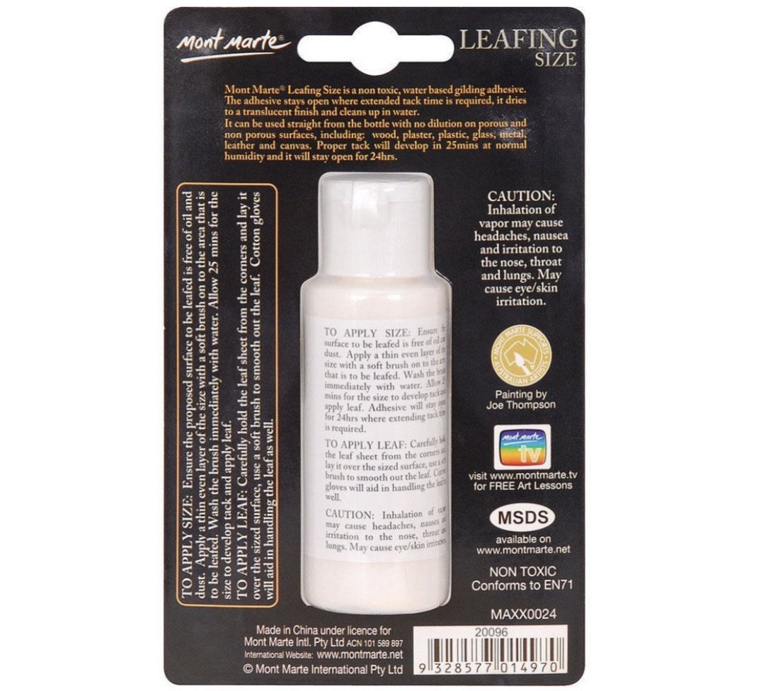 Mont Marte Leafing Size 60mls - LBB Resin - 