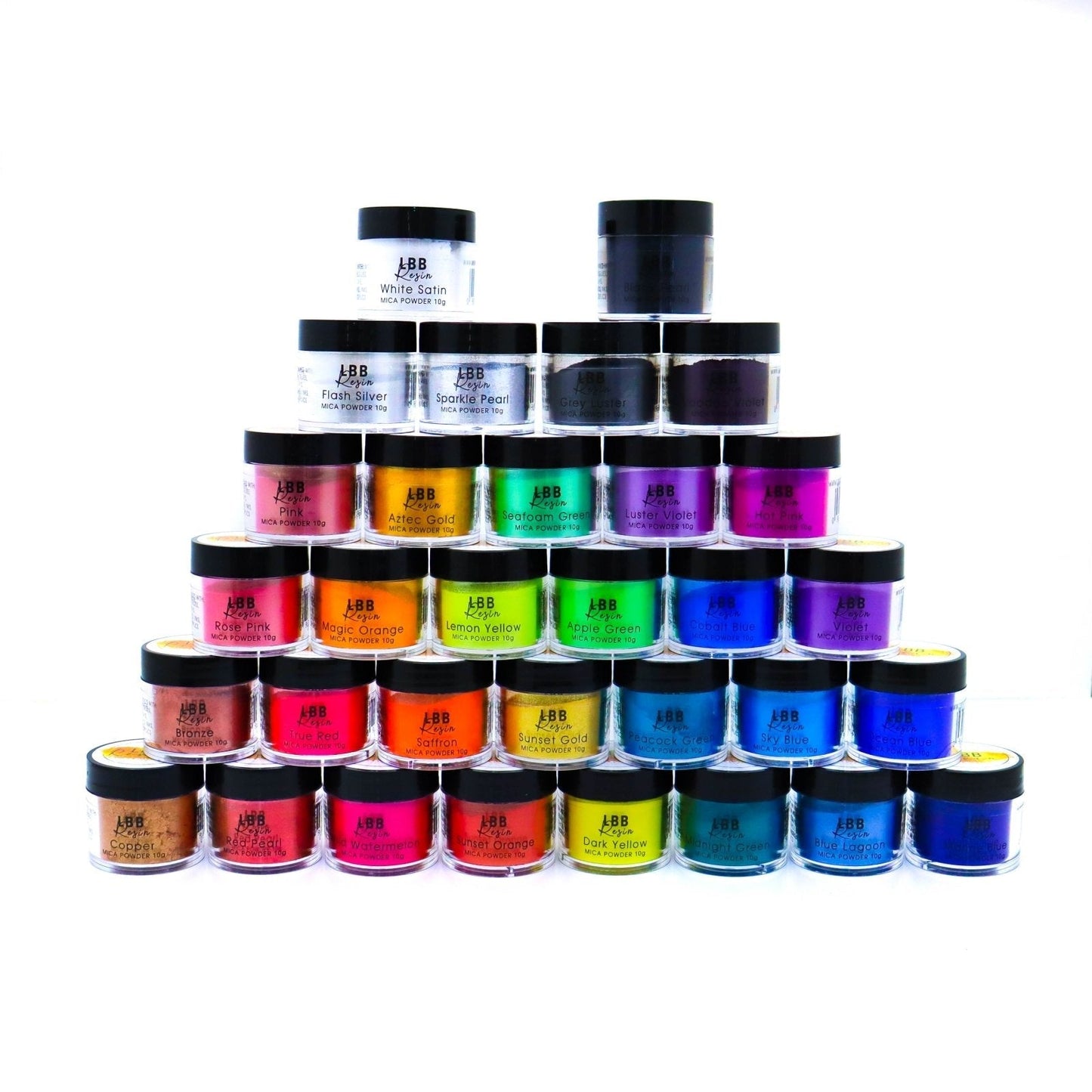 LBB Resin Mica Powder Full Set Pack (25)ColourLBB Resincolour