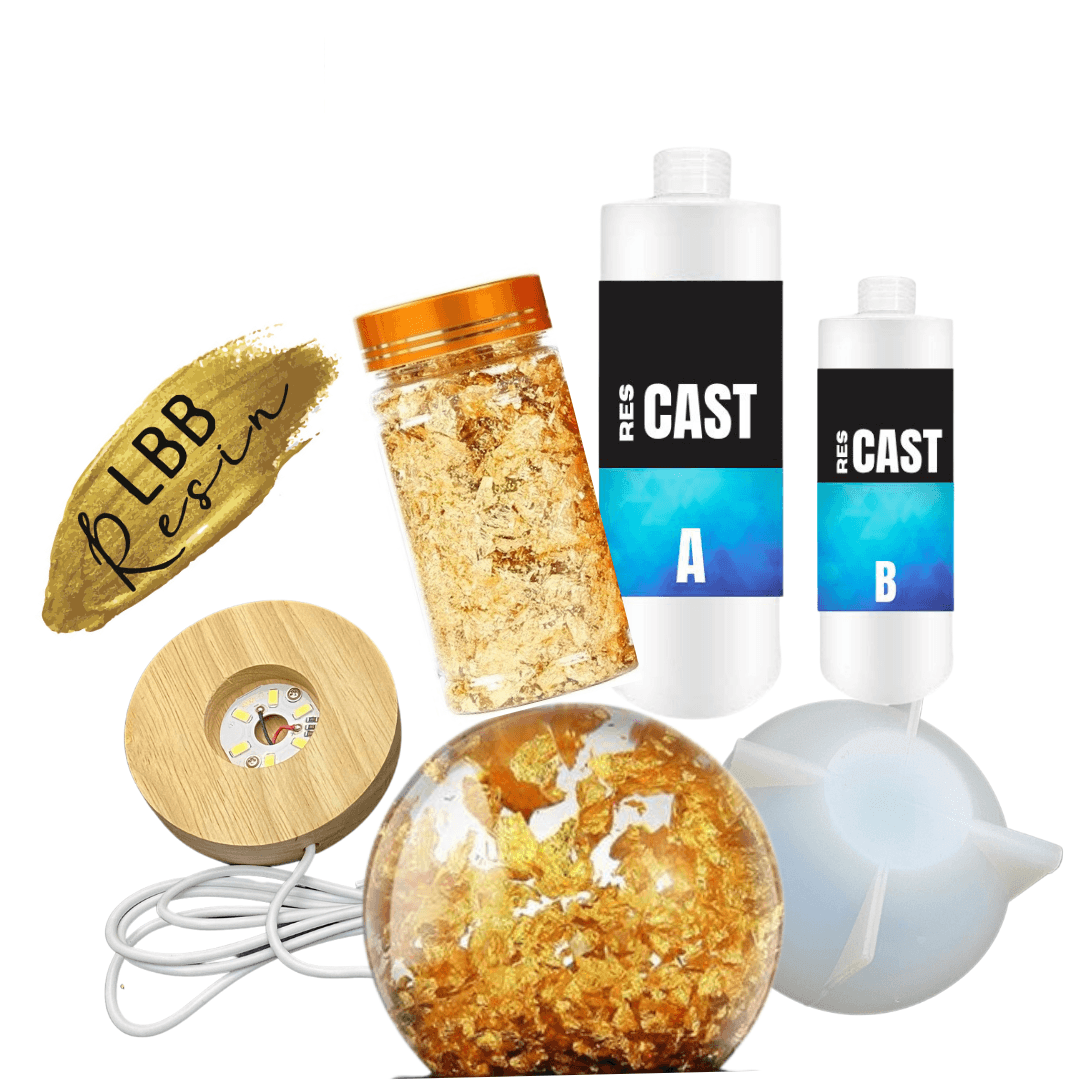 Resin Starter Kit 300ml with LED Lamp and mouldKitLBB Resinkit