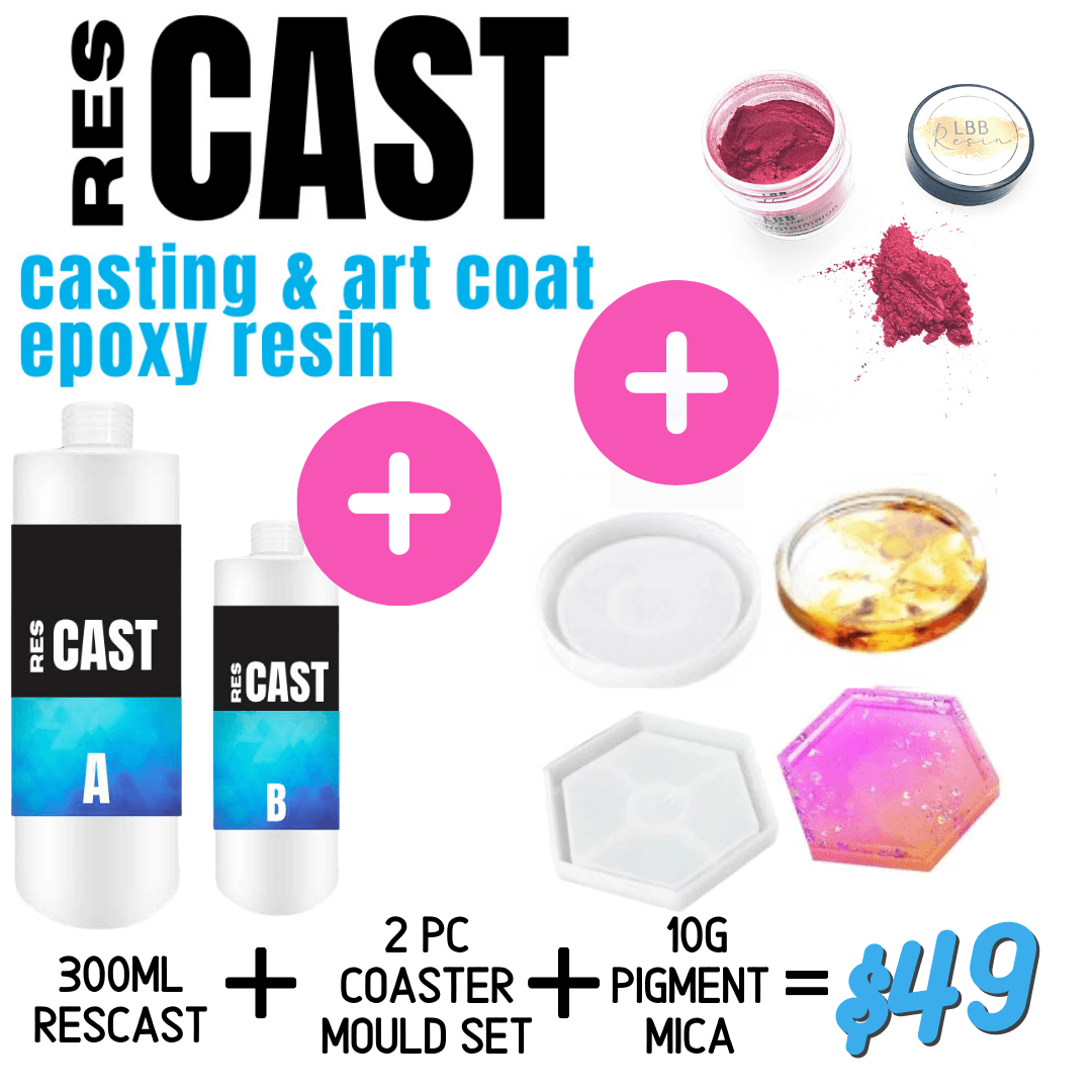 Sales Coaster Starter Kit 300ml - LBB Resin - coaster, kit, kits, sale, sales, Wholesale