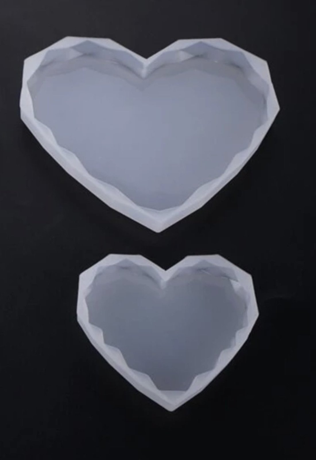 Silicone Diamond Heart Mould - LBB Resin - mould, spo-default, spo-disabled, Wholesale