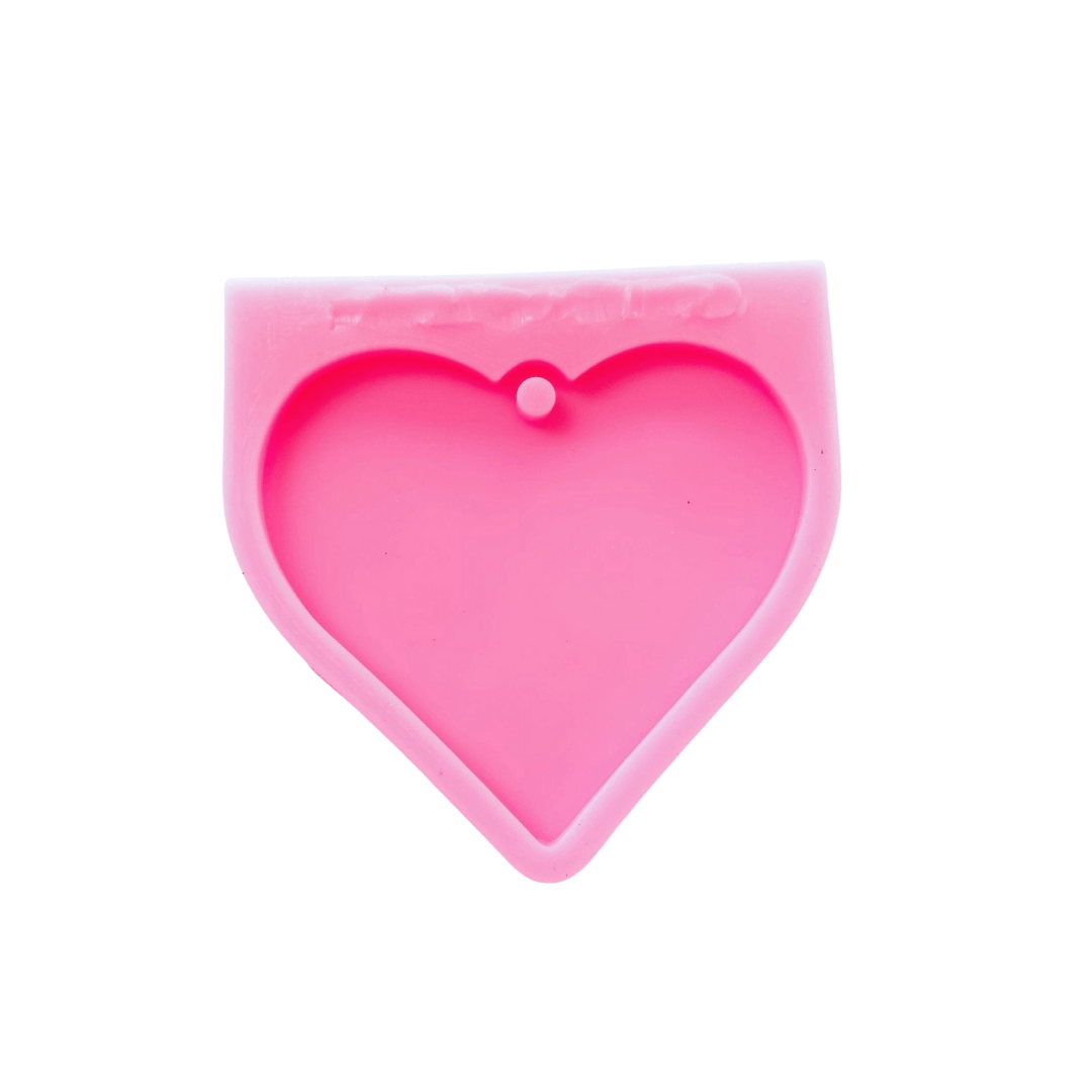 Silicone Keyring Mould - HeartMouldLBB ResinKeyring